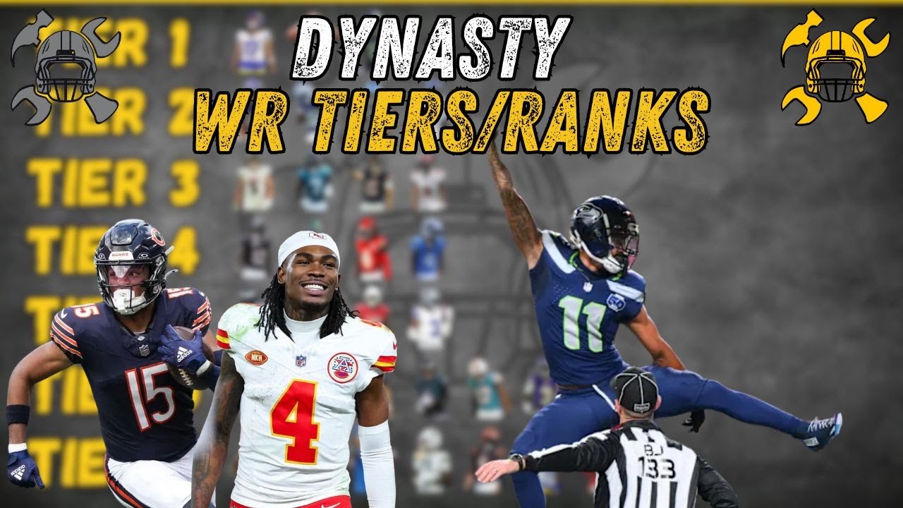 WR Tiers: Who’s Rising, Falling, and Holding the Line | Dynasty Fantasy Football Tiered Rankings