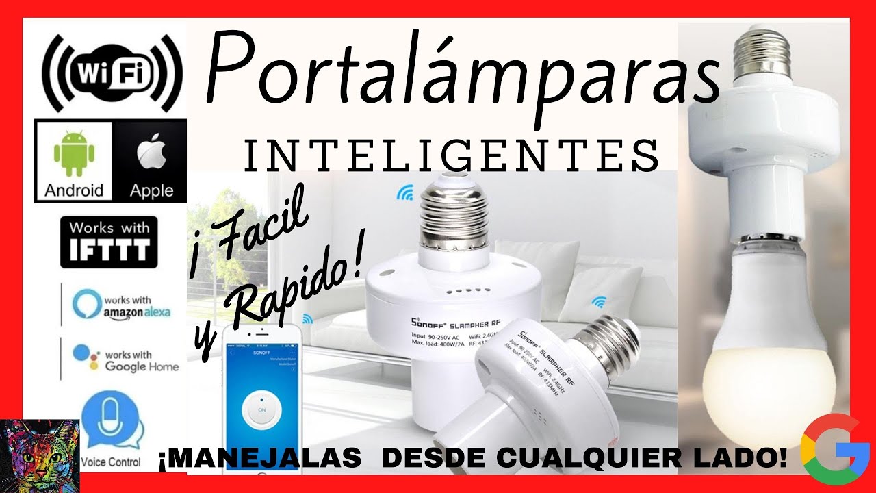 ▶︎🏠 Portalámparas o Socket inteligente, Controla CUALQUIER LAMPARA O luz por WiFi - SonOff 💡..