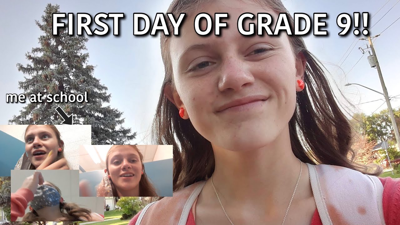 FIRST DAY OF GRADE 9/FRESHMAN YEAR OF HIGH SCHOOL!!! || grwm/vlog of the first day of school