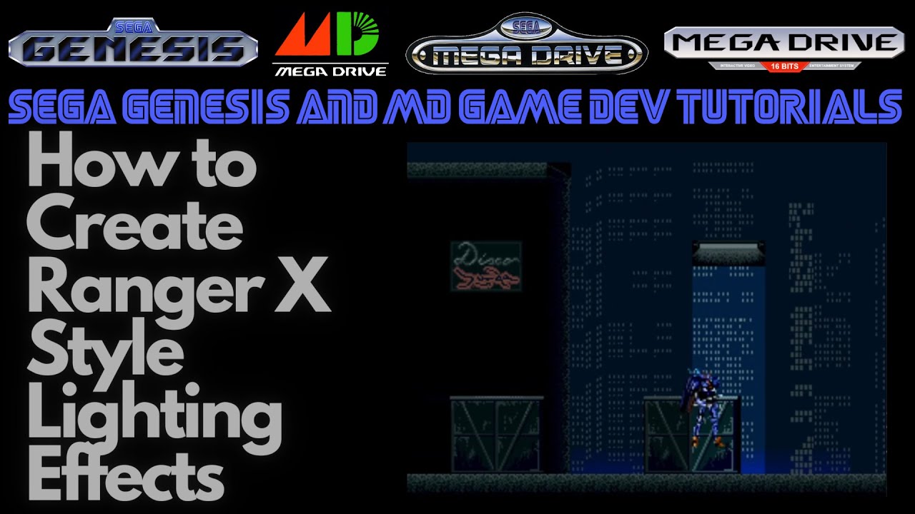 How to Create Ranger X Style Lighting Effects for Sega Genesis & MD - Beginner Game Dev Tutorials