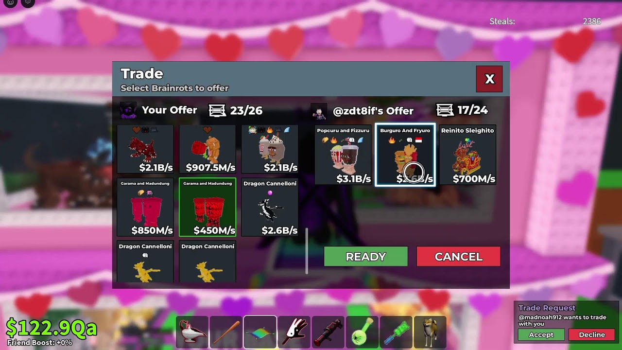 👍TRADING ON STEAL A BRAINROT USING NEW MACHINE 👍LIVE 👍ADD: MilkmanGolfsTTV