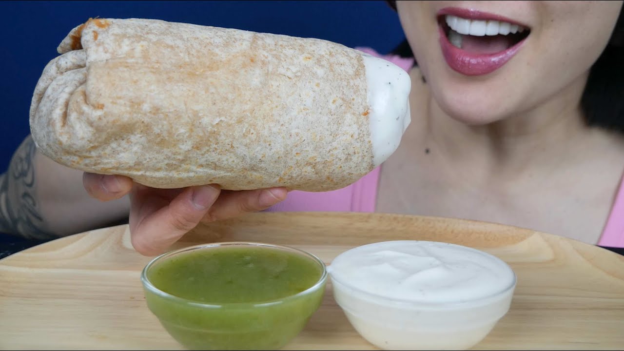 BIG BURRITO (ASMR EATING SOUNDS) NO TALKING | SAS-ASMR