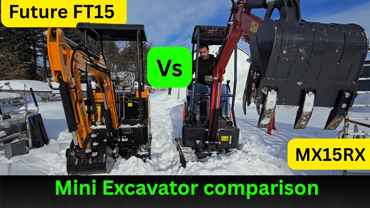 Future FT15 vs CFG MX15RX Mini Excavator Comparison