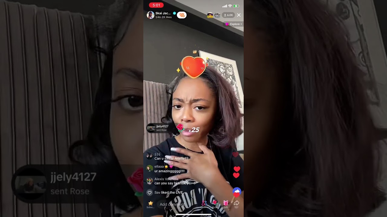 Skai Jackson TikTok Live