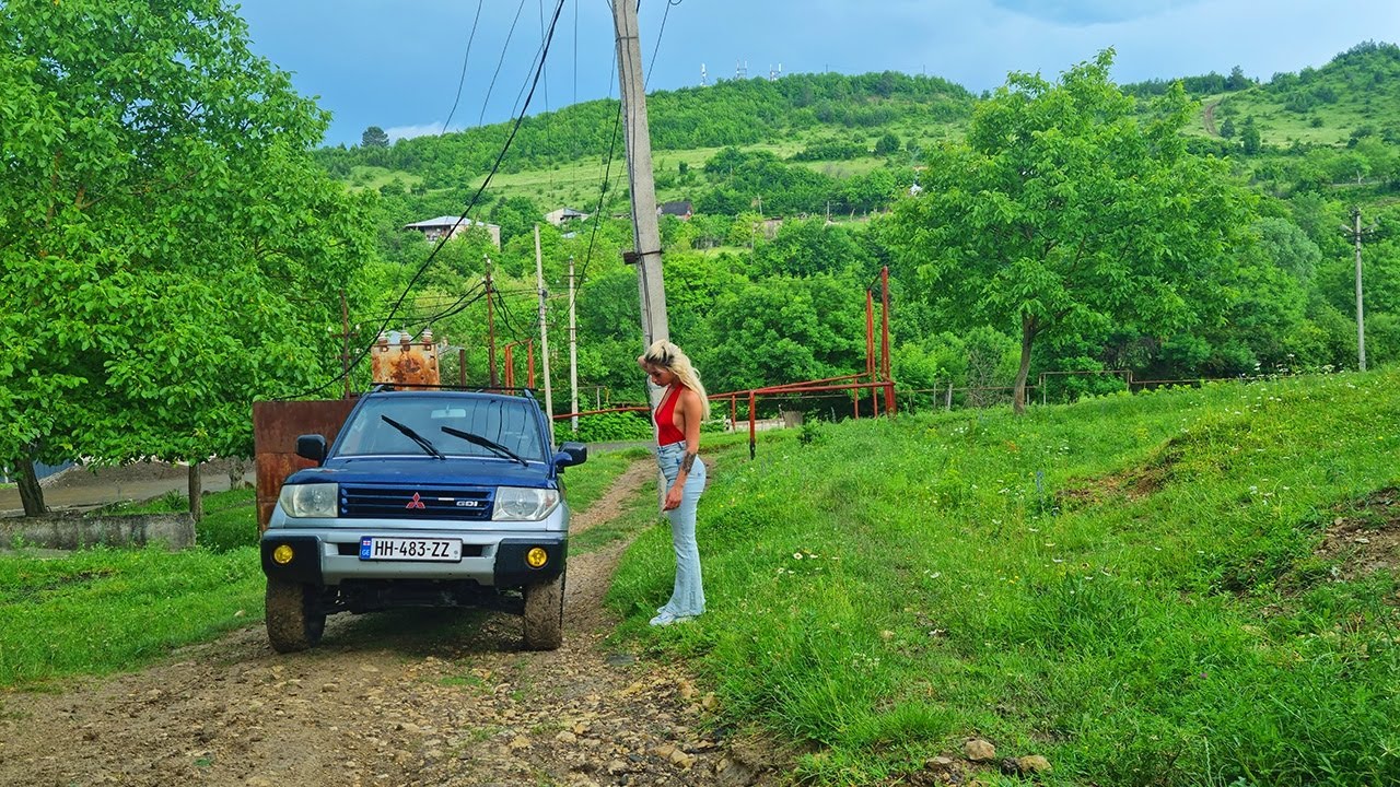 TEST DRIVING CAR  AFTER GET STUCK IN THE MUD ROAD PAJERO MITSUBISHI OFFROAD (PART 1)