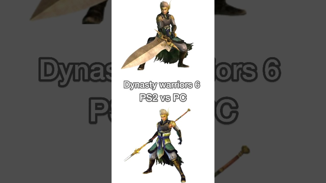 Dynasty Warriors 6 Ma Chao PS2 vs PC Which version do you like? 😁