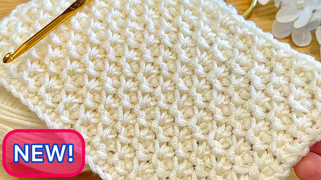 The Easiest Crochet Stitch That Went VIRAL! Perfect for Beginners/ So Beautiful & Simple!