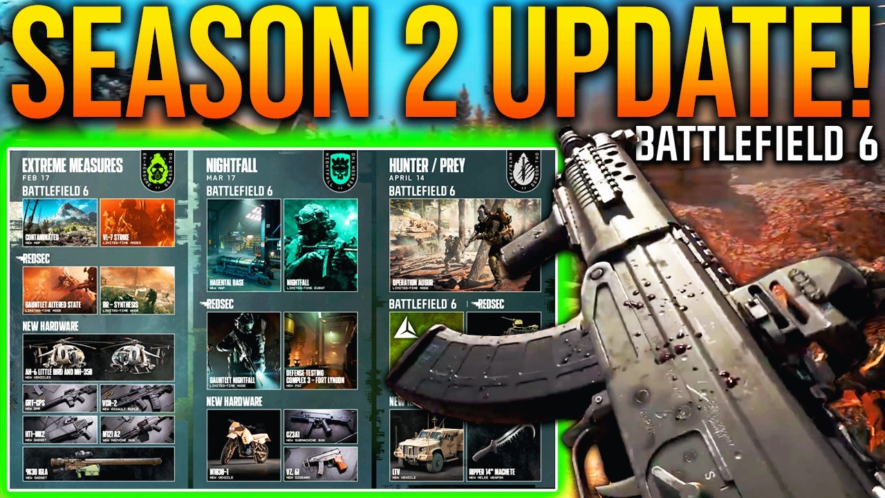 BATTLEFIELD 6 SEASON 2 FULLY REVEALED! (Roadmap, New Maps, Weapons, & More)