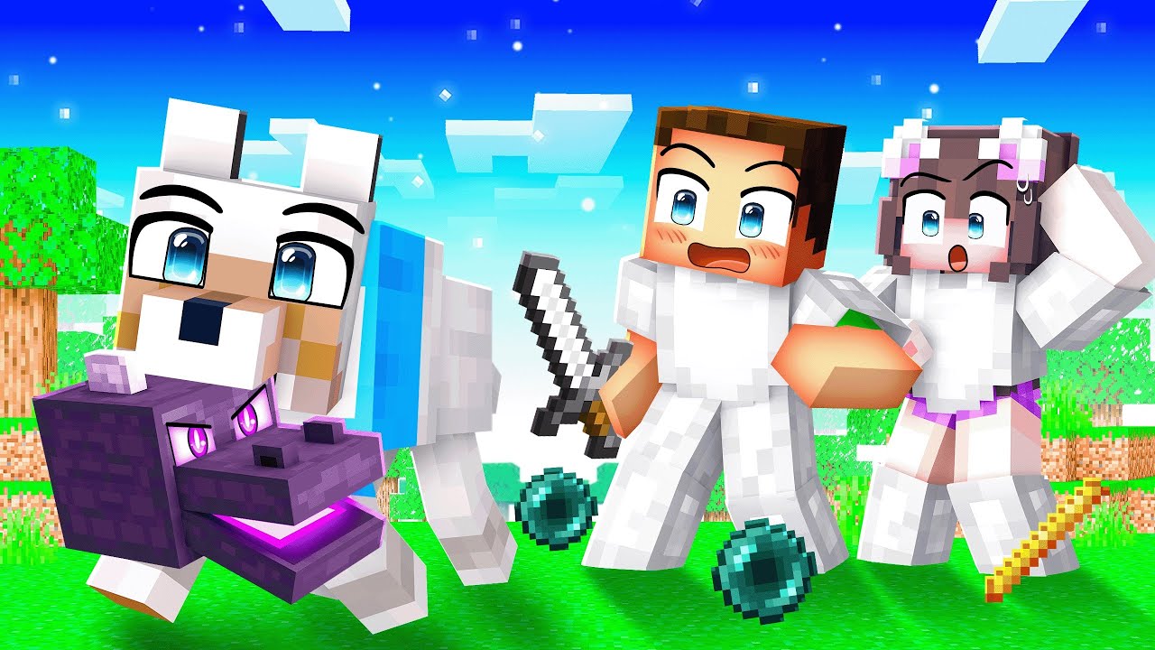 Ich habe so getan, als wäre ich ein Hund und habe dann Minecraft durchgespielt!