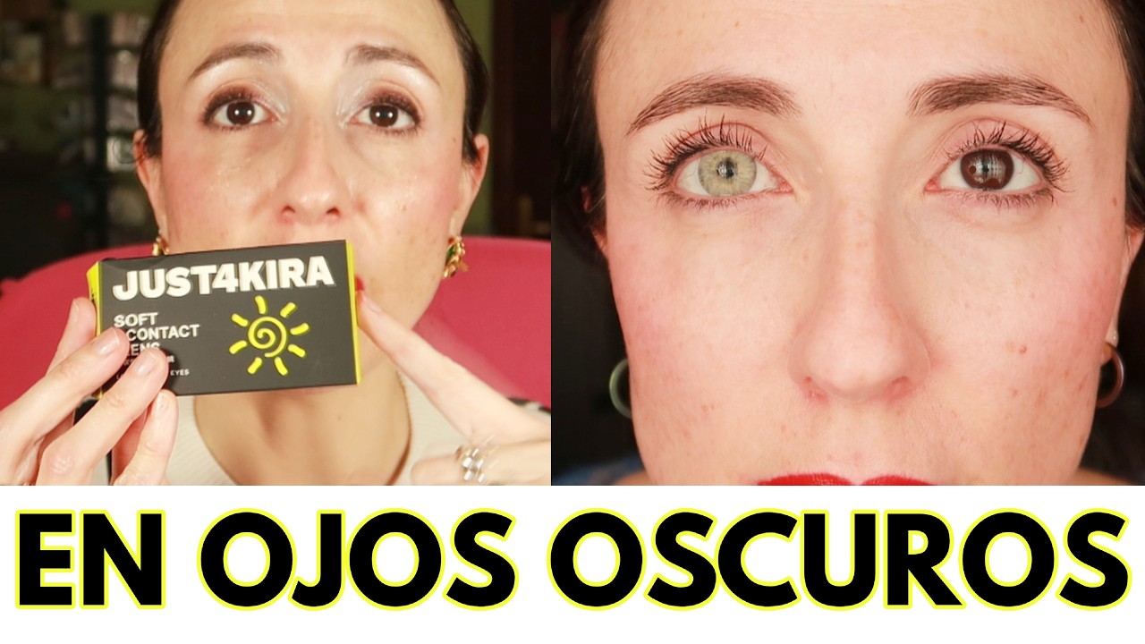 Lentillas de color JUST4KIRA (6 tonos) ✨ Sin filtro en ojos oscuros | ¿Quedan naturales?