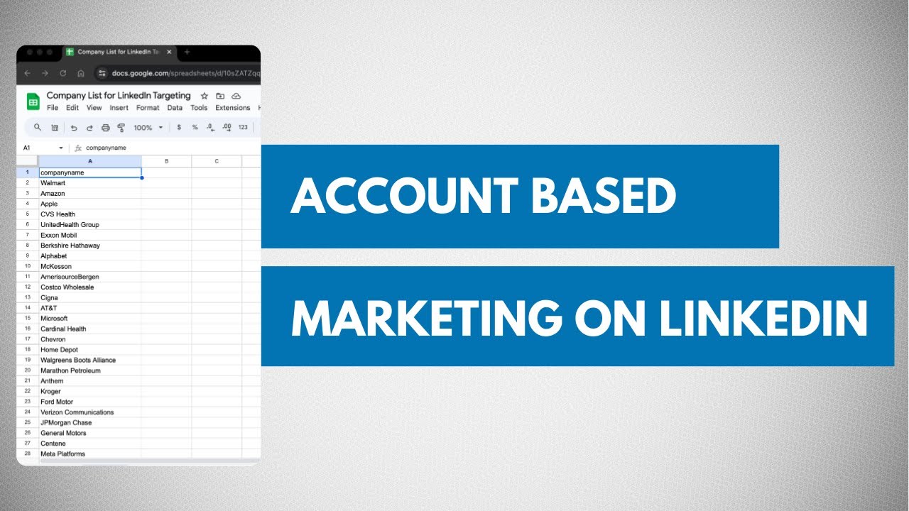Account Based Marketing on LinkedIn | ABM Company List Ads Step by Step Tutorial 2024