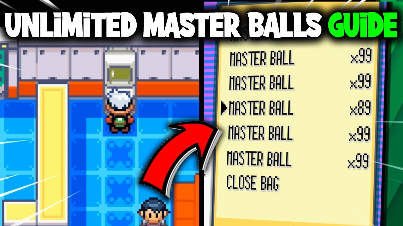 КАК ПОЛУЧИТЬ НЕОГРАНИЧЕННЫЕ МАСТЕРШАРЫ *БЕЗ ЧИТОВ* В POKEMON EMERALD