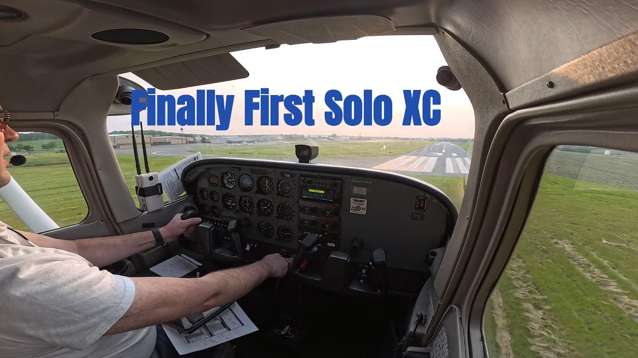 First Solo Cross Country. KDYL to KLNS and back. Student Pilot Training.