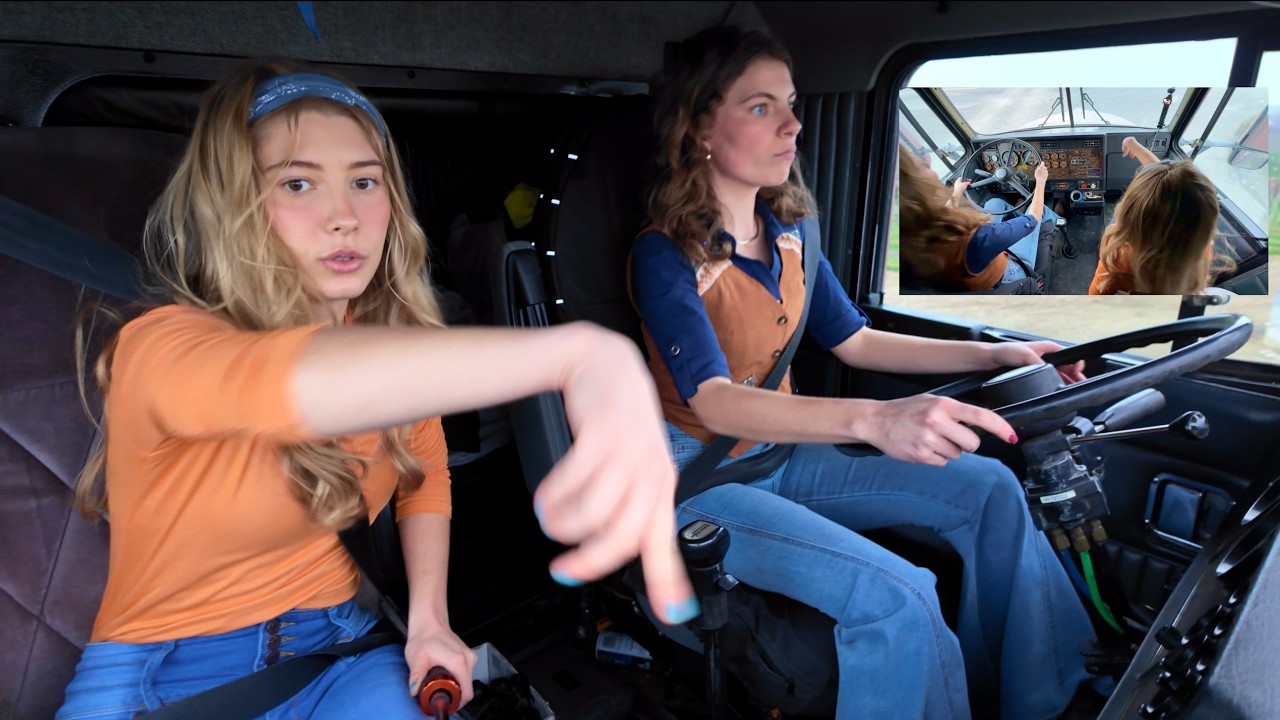 Farmer&rsquo;s Daughters Drive Semi Truck !! | Shifting 101