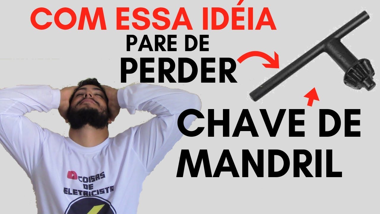👉Com essa ID&Eacute;IA voc&ecirc; N&Atilde;O PERDE MAIS a CHAVE de MANDRIL