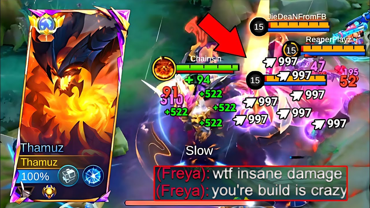 REVAMPED THAMUZ NEW SEASON BEST DAMAGE BUILD AND EMBLEM WILL MAKE YOU RANKED GAME! MLBB