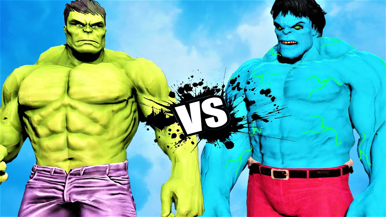 Hulk vs Blue Hulk (Savage) - Epic battle