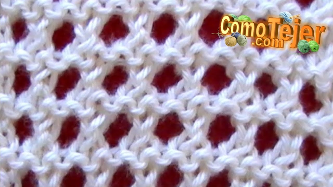Cómo Tejer Punto Fantasía el Más Bonito y Rápido de Tejer 2 agujas, tricot, palillos (1119)