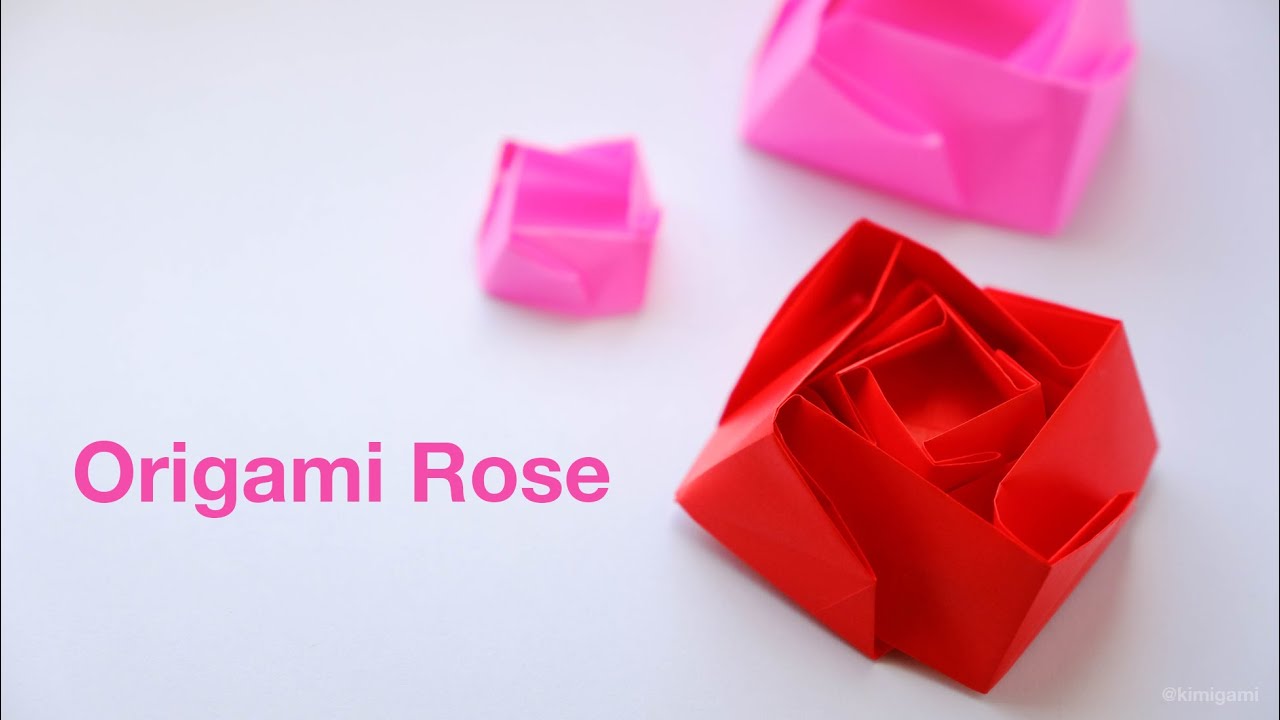 How to fold Origami Rose Box (Mari Ono)