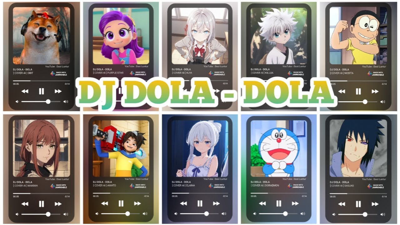 DJ DOLA - DOLA OBIT, PURPLE STAR, ALYA, KILLUA, NOBITA, MAKIMA, AMATO, ELAINA, DORAEMON, SASUKE