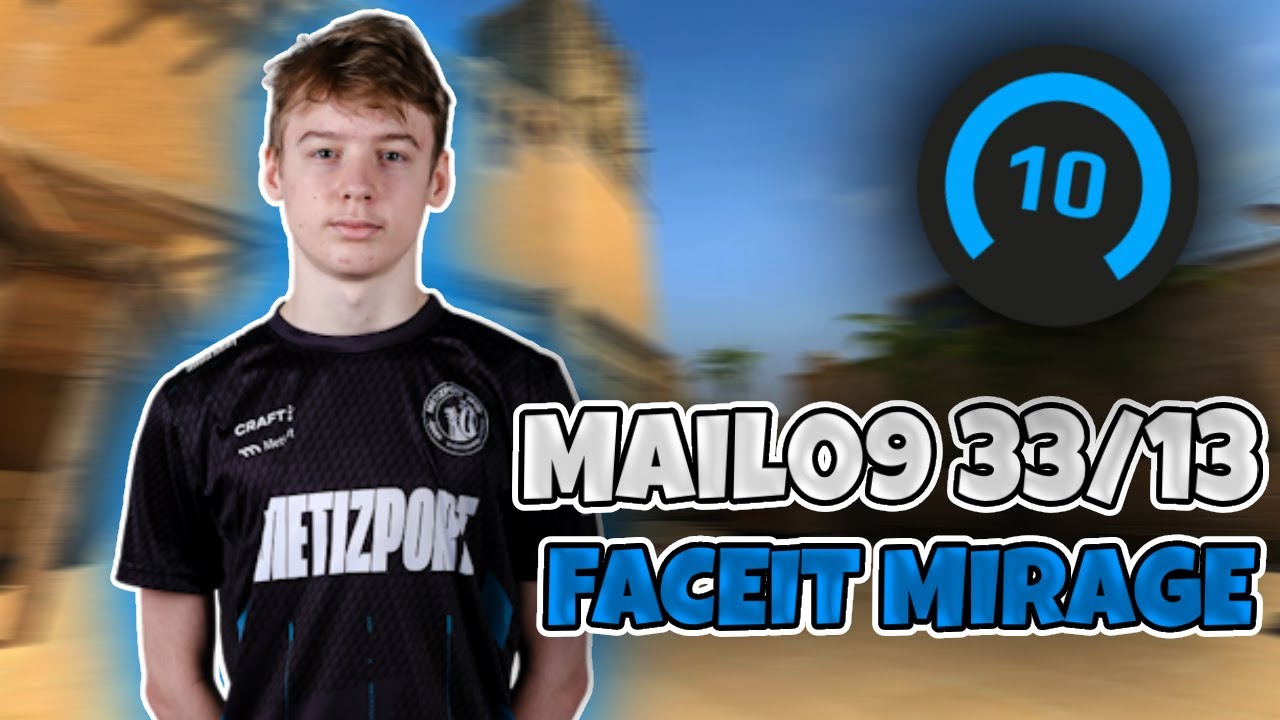НОВЫЙ ТАЛАНТ 1-ГО УРОВНЯ?!? CS2 POV MaiL09 (33/13) (mirage) | Counter-Strike 2 Faceit