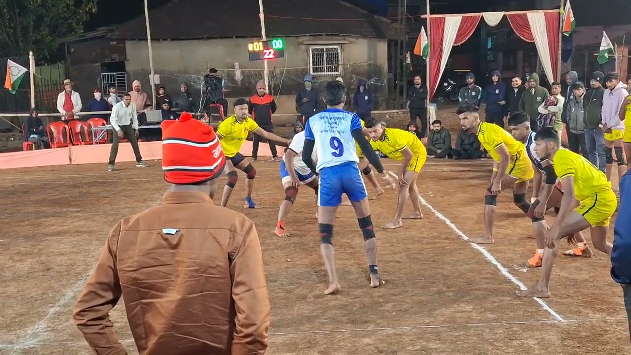 💥साईनाथ शिरगांव 💥V/S 💥जय हनुमान उसरोली 💥5-5 रेड वरचा सामना 👀😎public #enjoyment #viralvideo #कोकण 