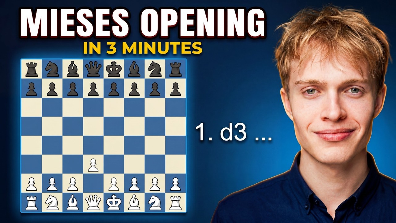 Mieses Opening Explained: Surprise Your Opponent with 1.d3!