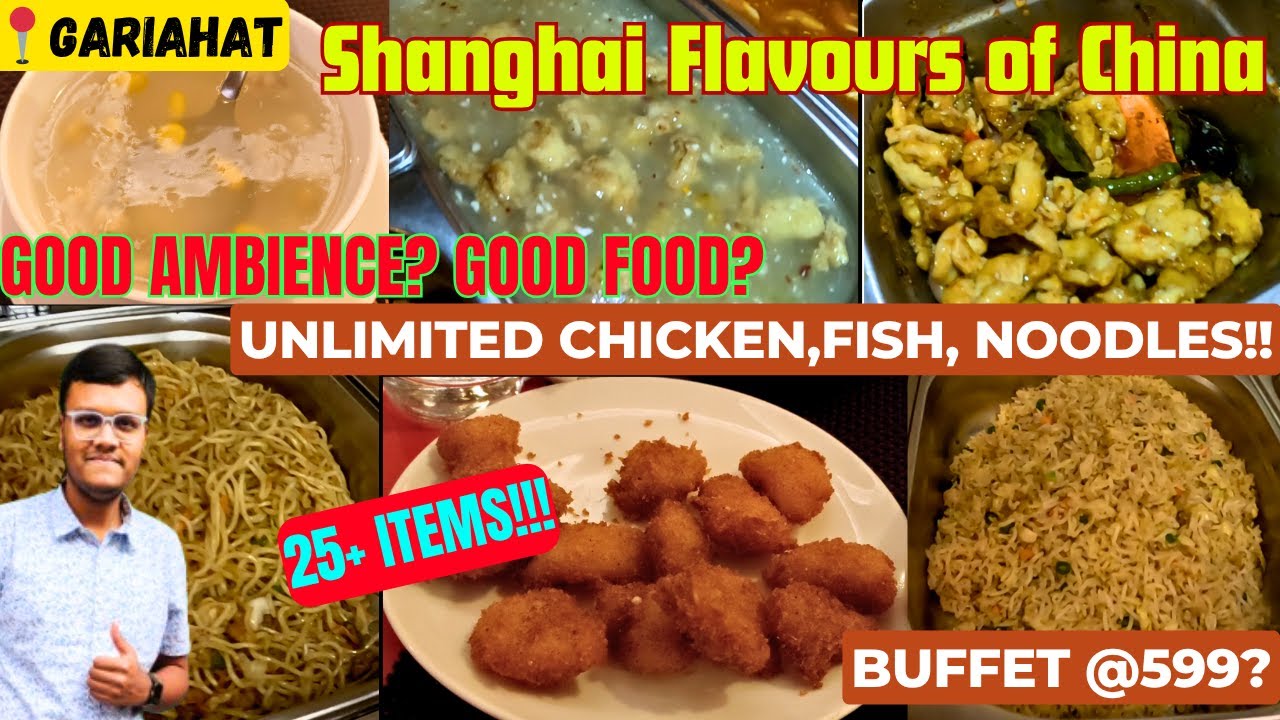 Shanghai Flavours Unlimited Buffet | Gariahat | Unlimited Chicken ,Fish, Noodles, Rice | Price@599?