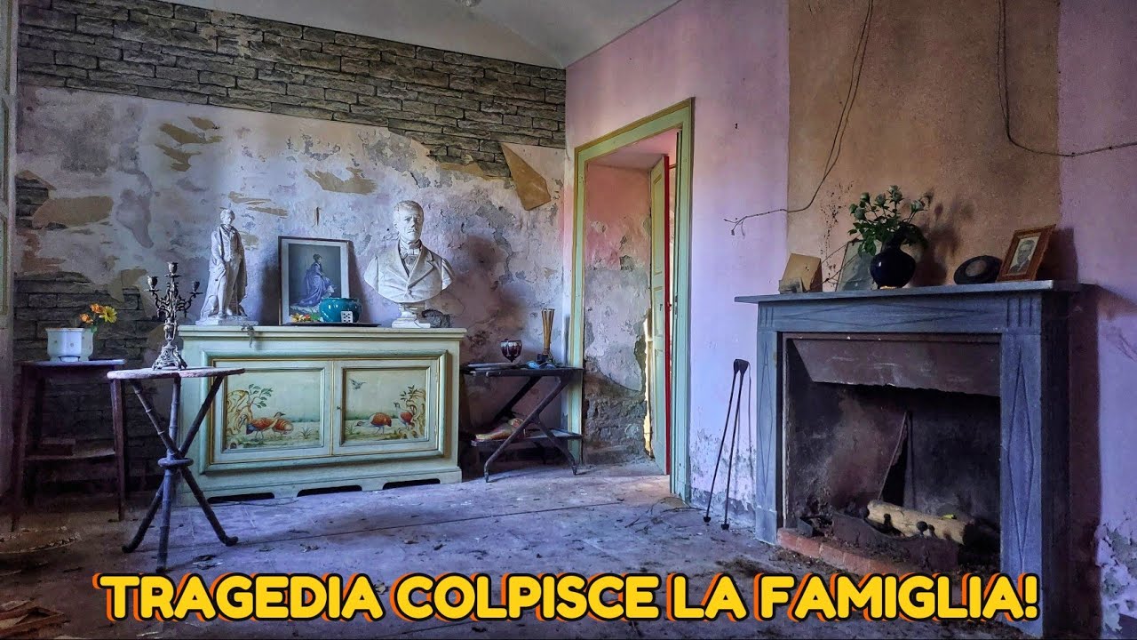 TRAGEDIA COLPISCE LA FAMIGLIA DI QUESTA VILLA ABBANDONATA