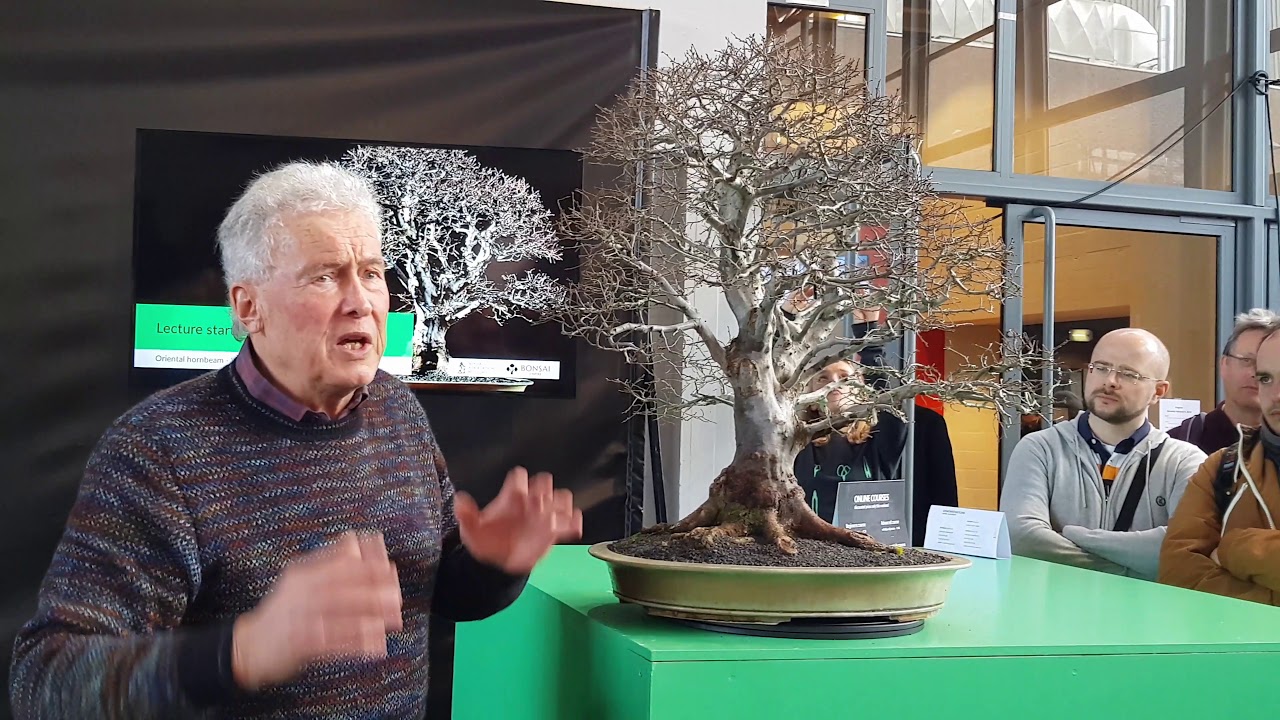 Walter Pall at Bonsai Empire stand at the Noelander Trophy XX(Better Quality)