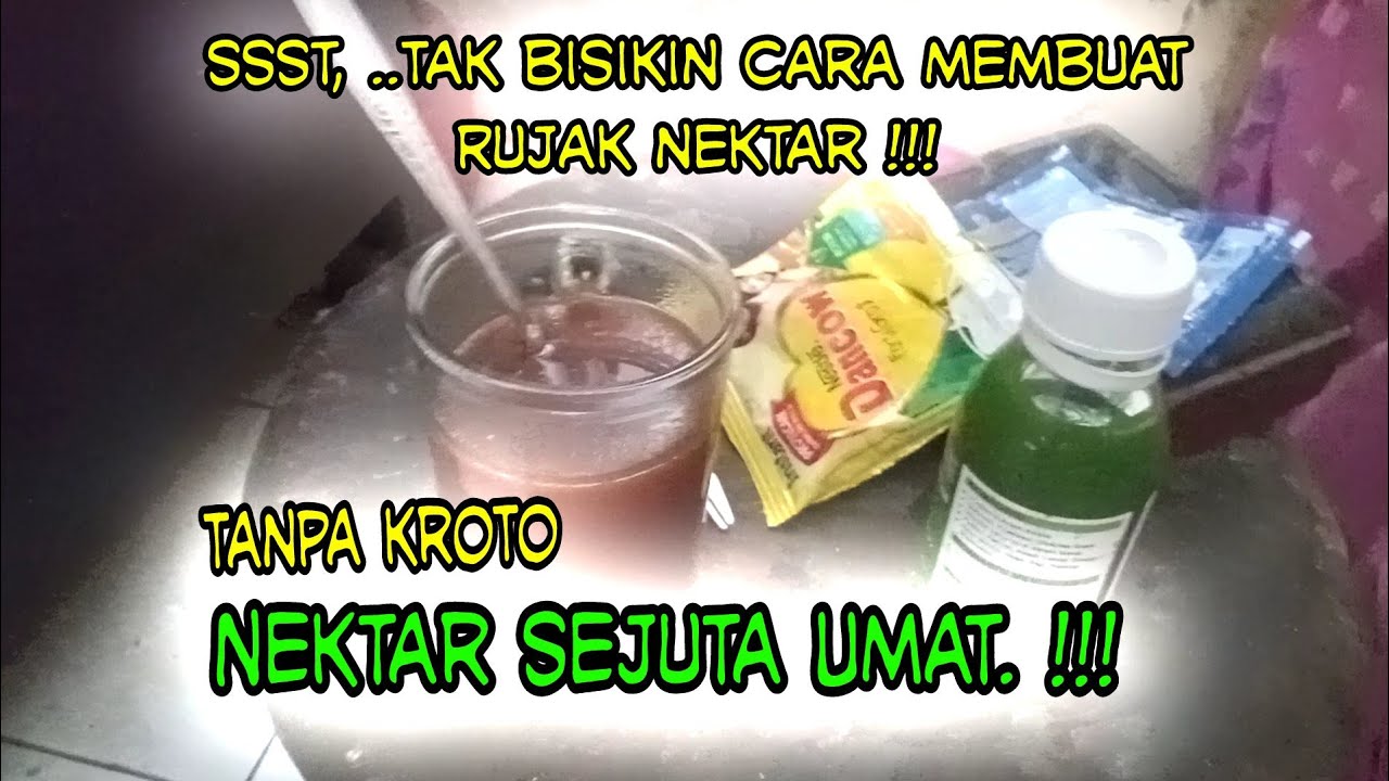 Nektar Sejuta Umat‼️Cara membuat rujak nektar sendiri