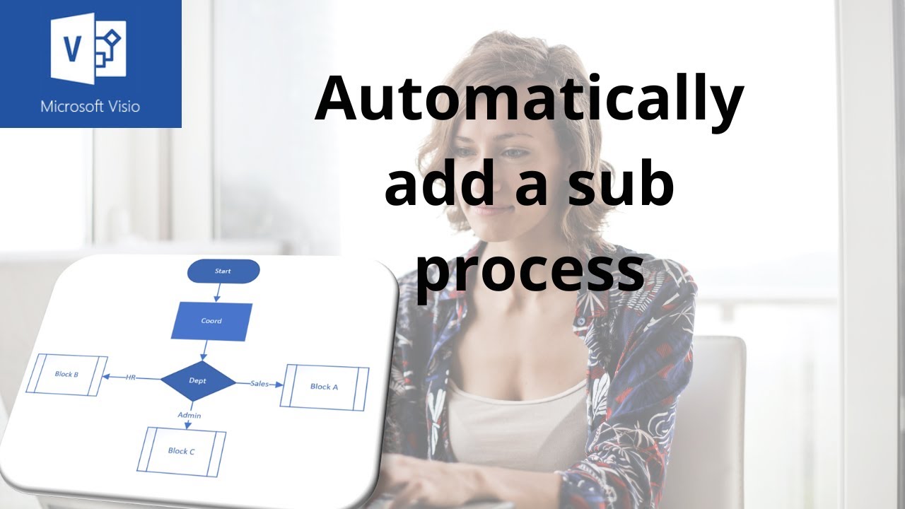 Как автоматически создать подпроцесс в блок-схеме с помощью Microsoft Visio