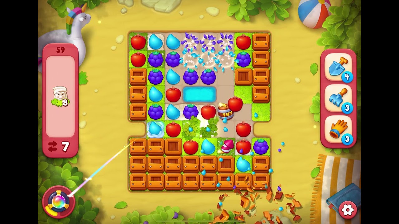 Gardenscapes Level 59 [No Boosters]