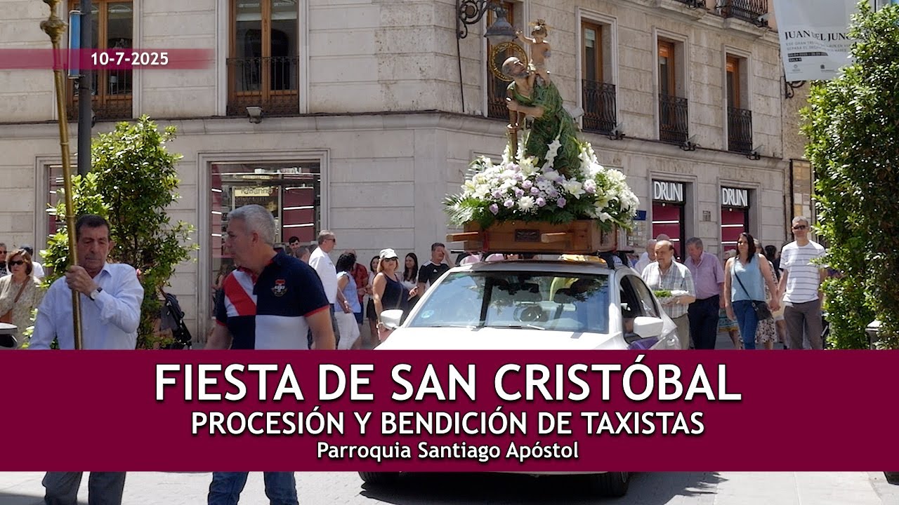 Procesión y bendición taxistas Fiesta San Cristóbal 2025
