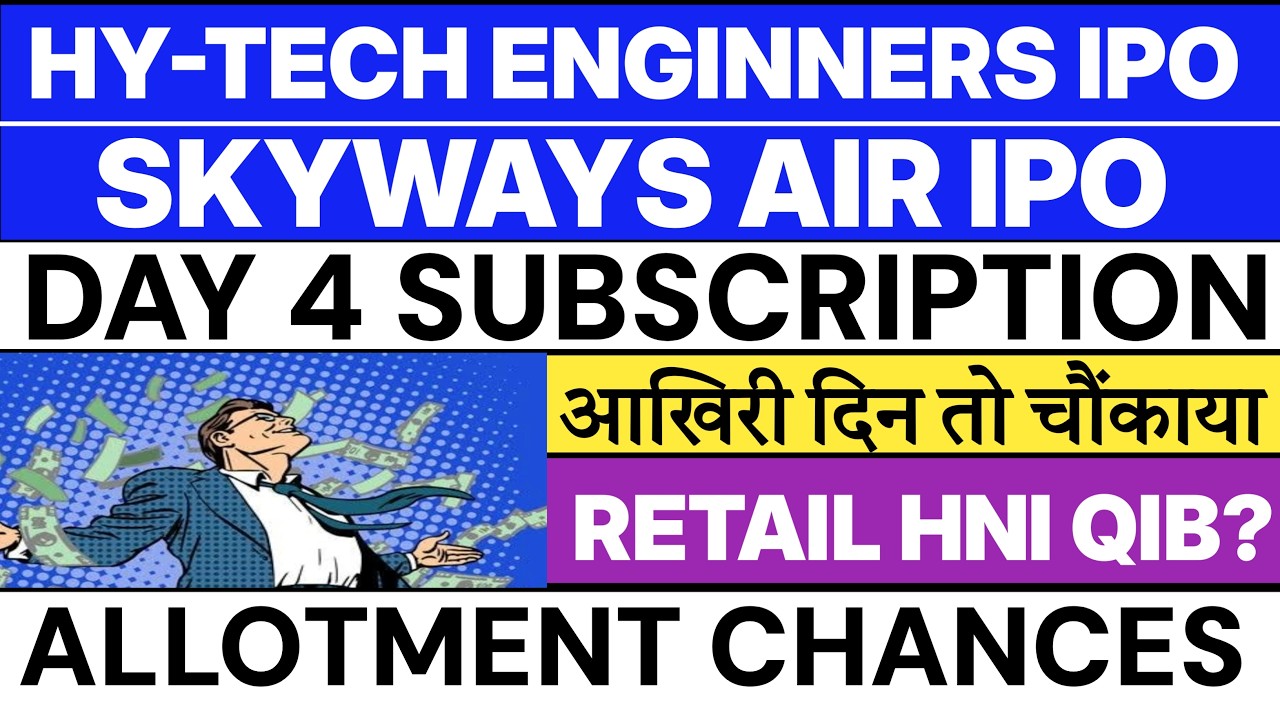 HY-Tech Engineers IPO Subscription Status | Skyways Air IPO Subscription Status 💥