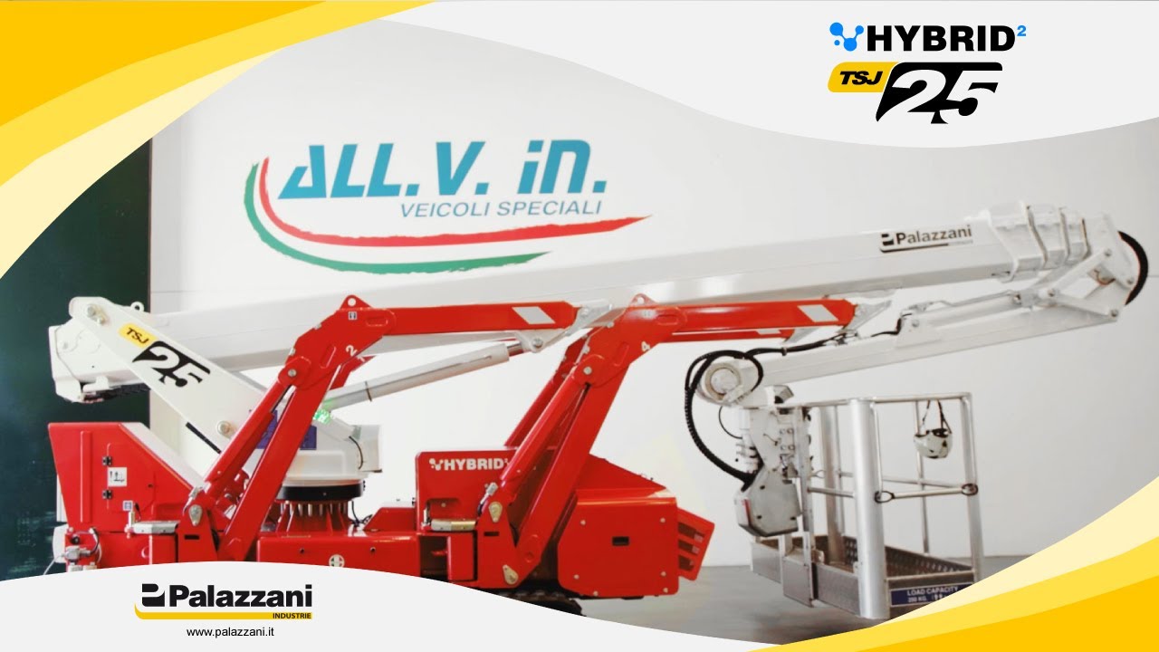 Piattaforma aerea Ragno Palazzani TSJ 25 Hybrid