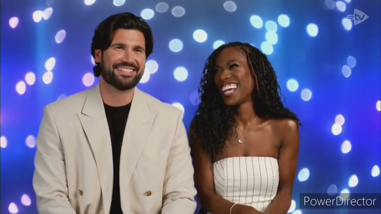 Dan Edgar and Vanessa James skating in Dancing On Ice (19/1/25)