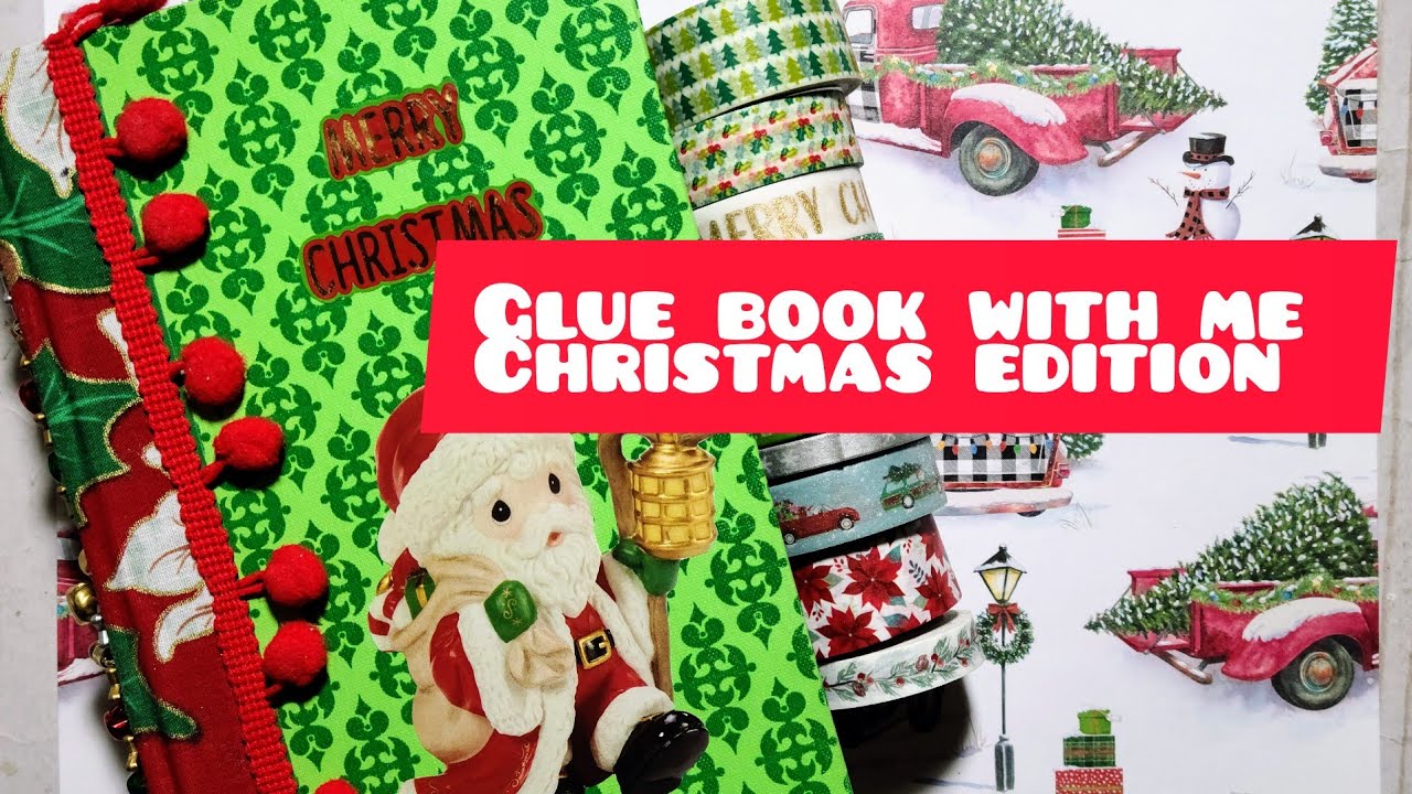 GLUE BOOK with me! Christmas edition part 1 #gluebook #magazineimages #christmas2021