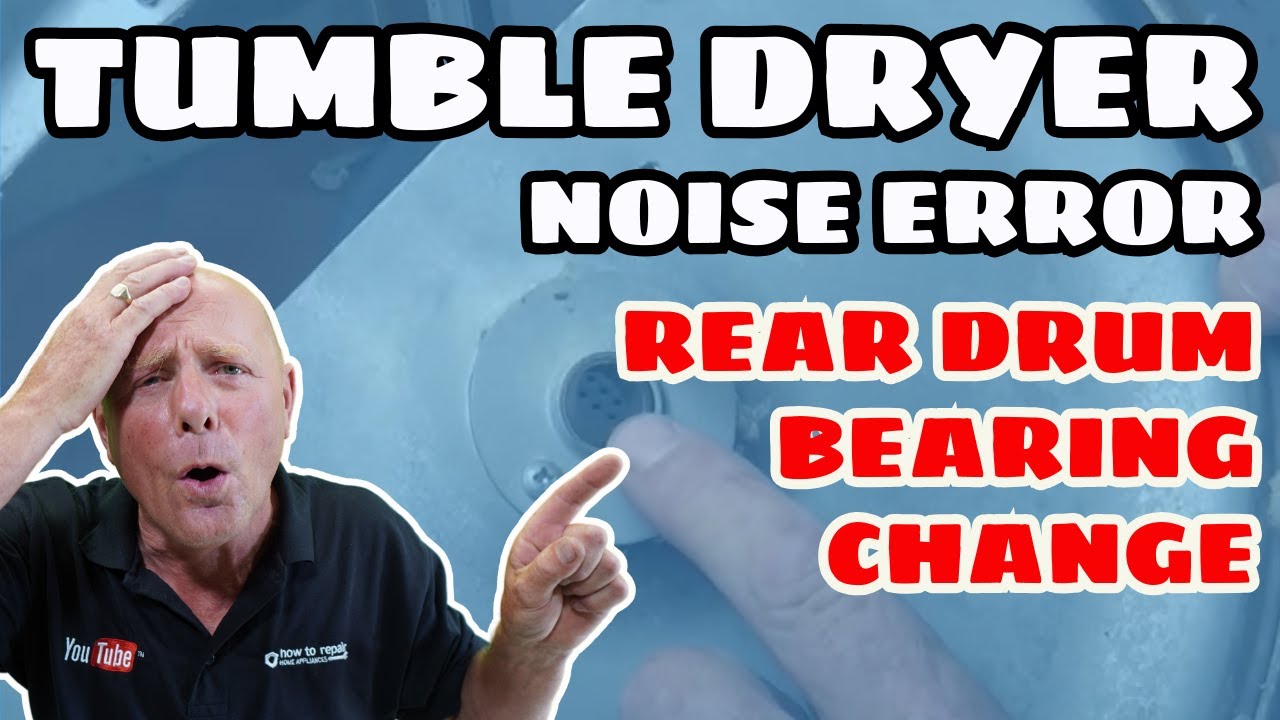 Noisy Tumble Dryer, Rear drum bearing change Candy, Hoover, Iberna, Kelvinator, 03210179