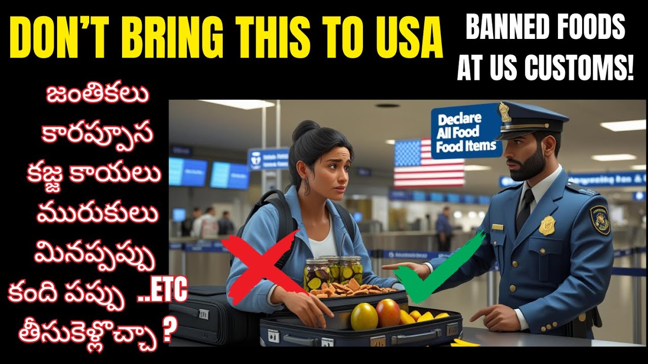 What Food Can You Carry to the USA? | US Customs Rules for International Travelers #usimmigration