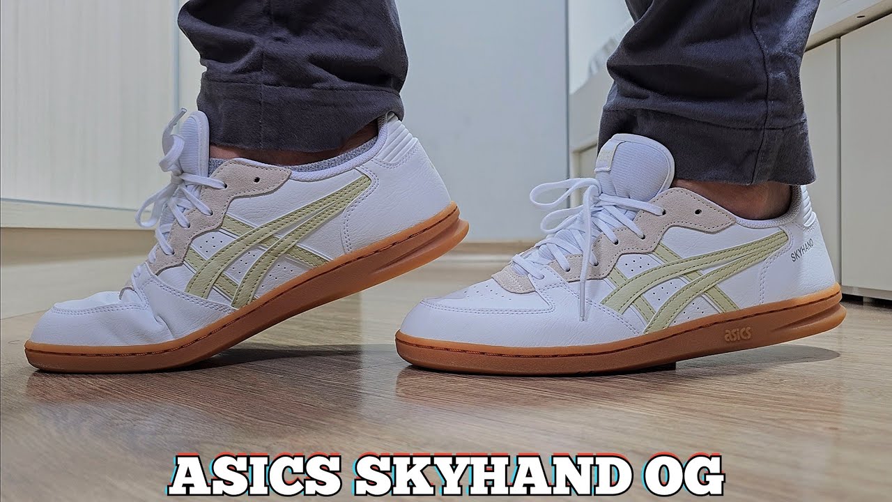 Review Tênis Asics Skyhand OG Branco | Demonstração No Pé | On Feet | Tênis Casual/Dia a Dia