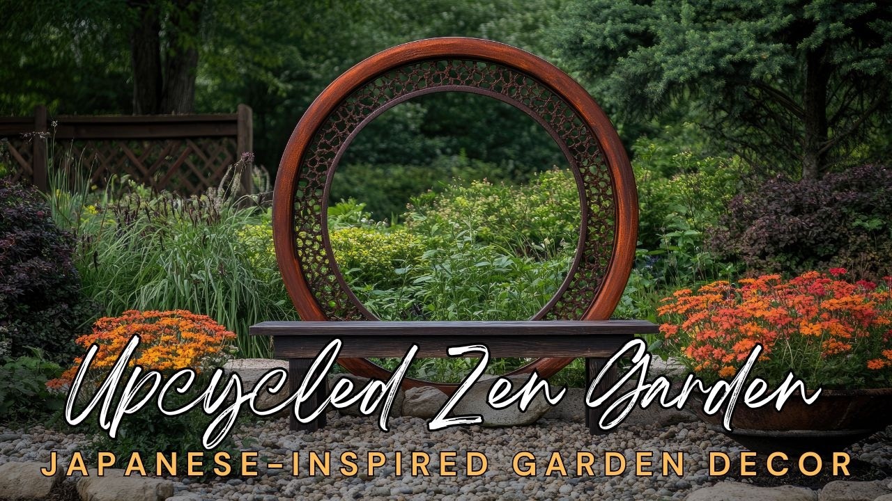 🔄🪷 DIY Upcycled Zen Garden Retreat & Hacks: Tranquility Zen Escape using Japanese-Inspired Decor