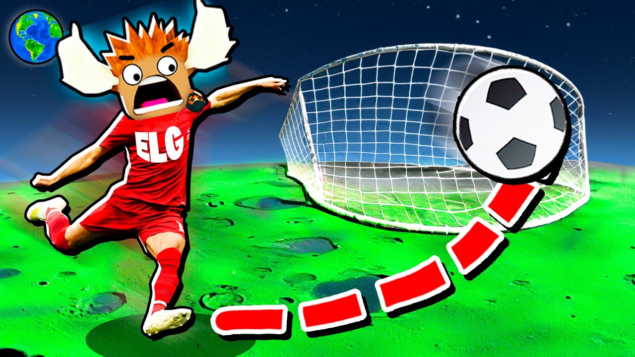 ⚽ Spiller FODBOLD på MÅNEN🌜