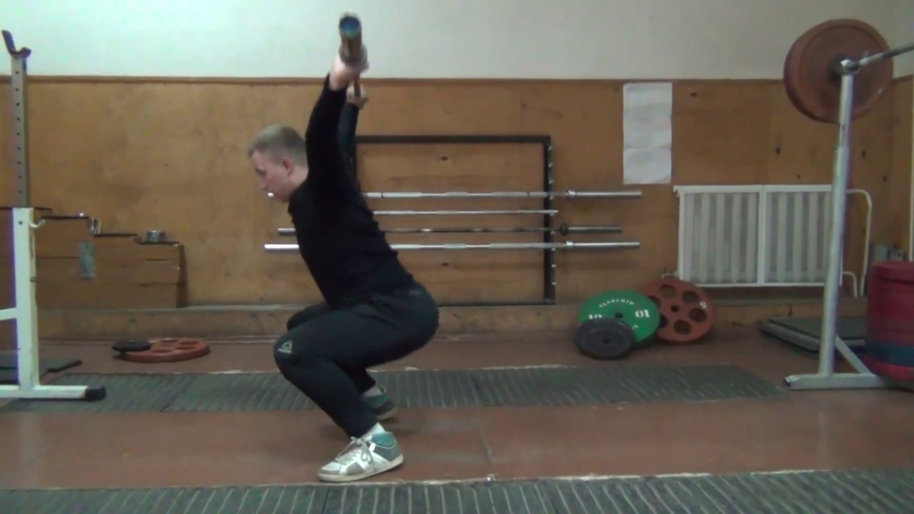Рывок штанги. Snatch.Причина прыжка вперед.