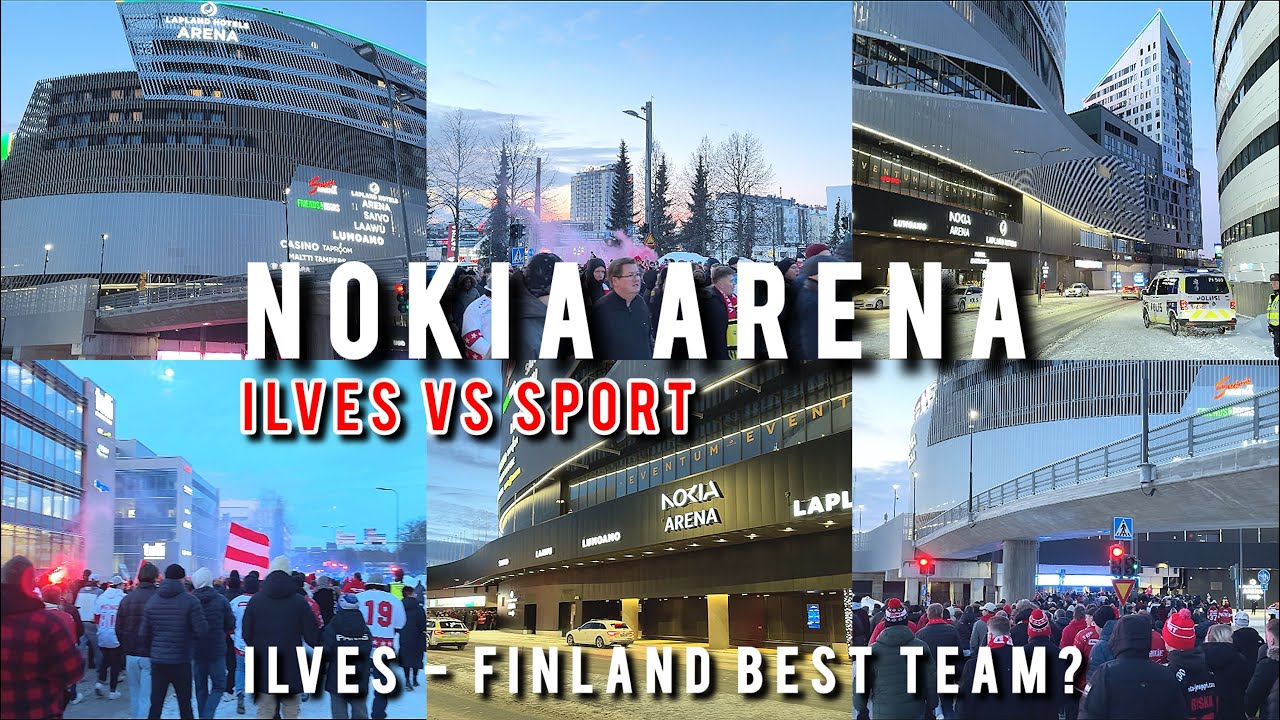 NOKIA ARENA GAME DAY - TAMPERE ILVES VS VAASAN SPORTS | FINLAND ICE HOCKEY & TAMPERE WALKING TOUR.