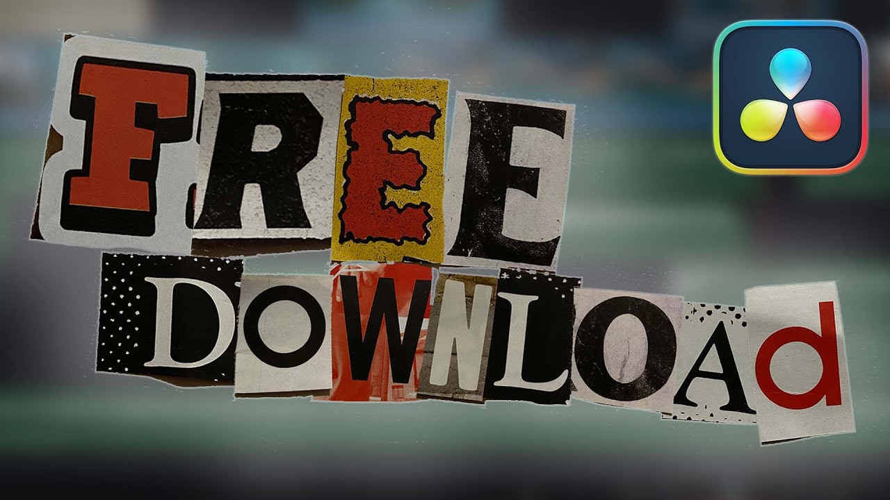 Animated Ransom Note / Magazine Letter Effect - DaVinci Resolve 18