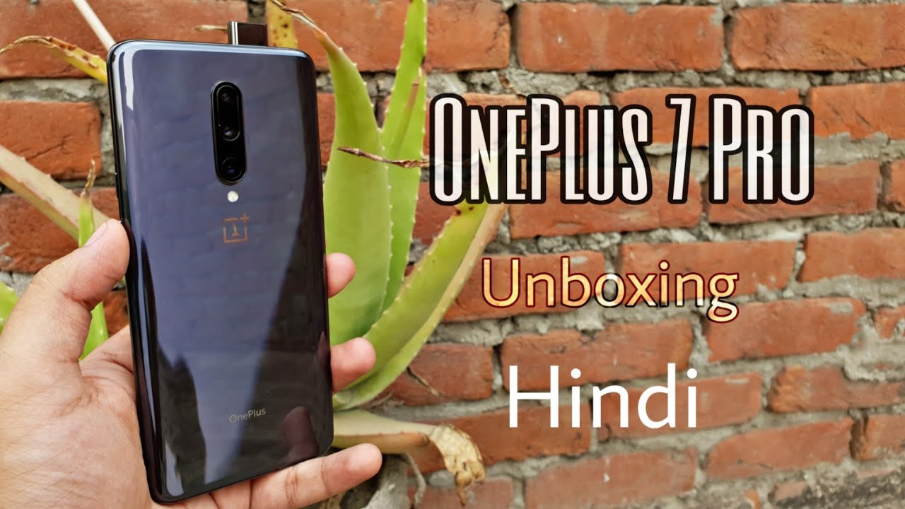 OnePlus 7 Pro -Mirror Gray Unboxing and First Look Hindi(256/8GB)