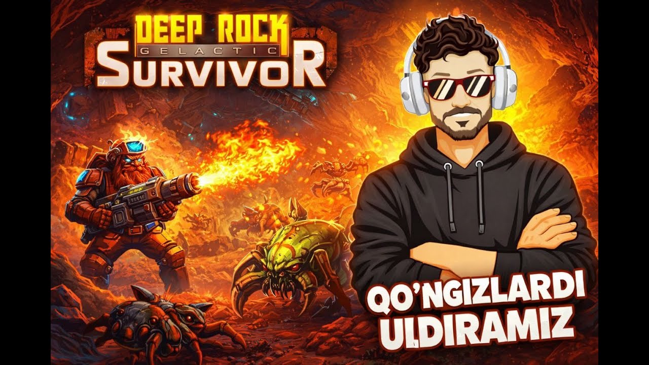 Qo'ng'izlardi uldiramiz №5 deep rock survivor uzbek tilida