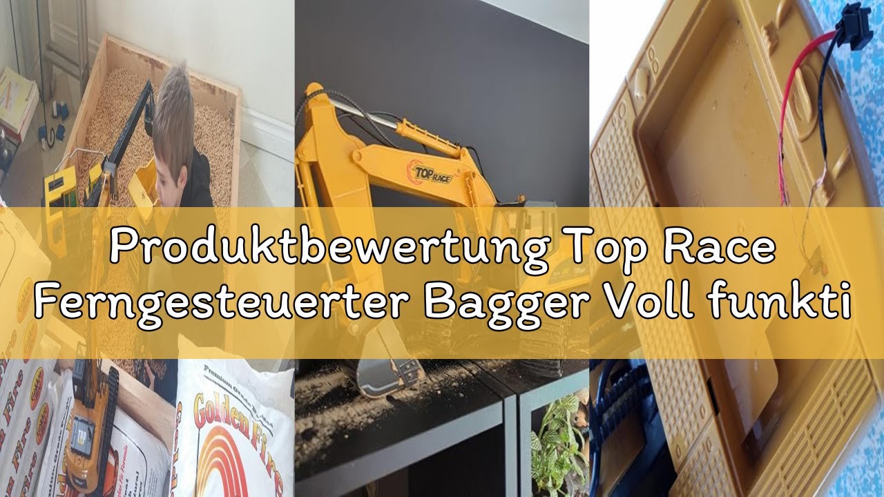 Produktbewertung Top Race Ferngesteuerter Bagger Voll funktionsfähiger RC-Traktor Ferngesteuerter Tr