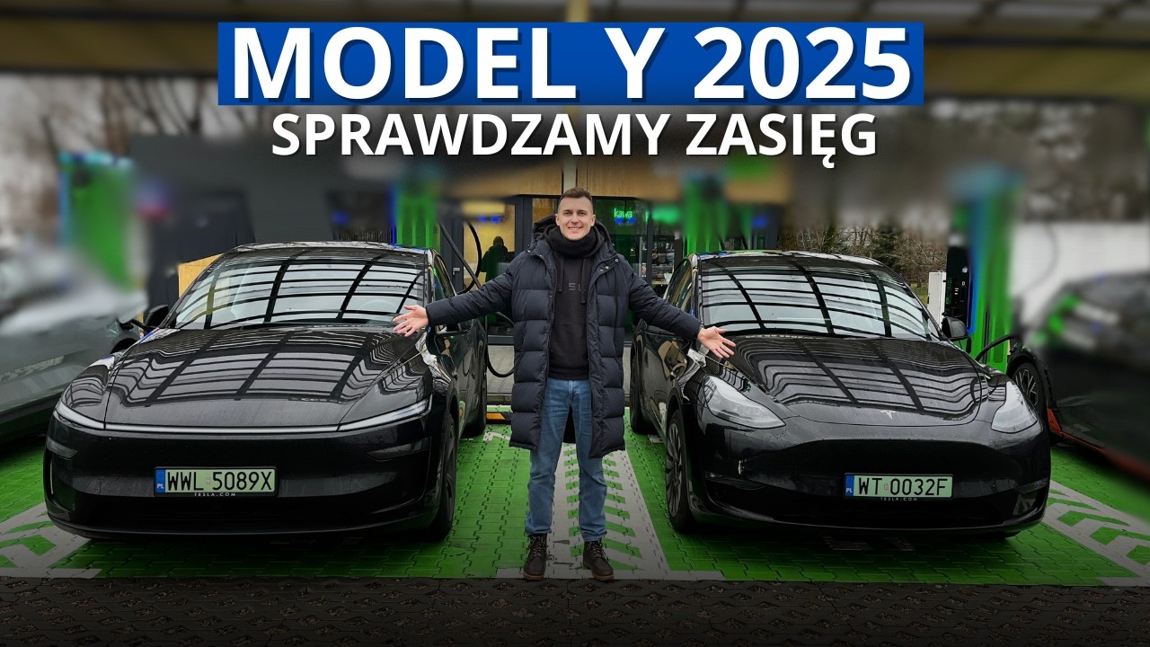 Testujemy zasięg nowej Tesla Model Y 2025. Por&oacute;wnanie do starego Modelu Y.